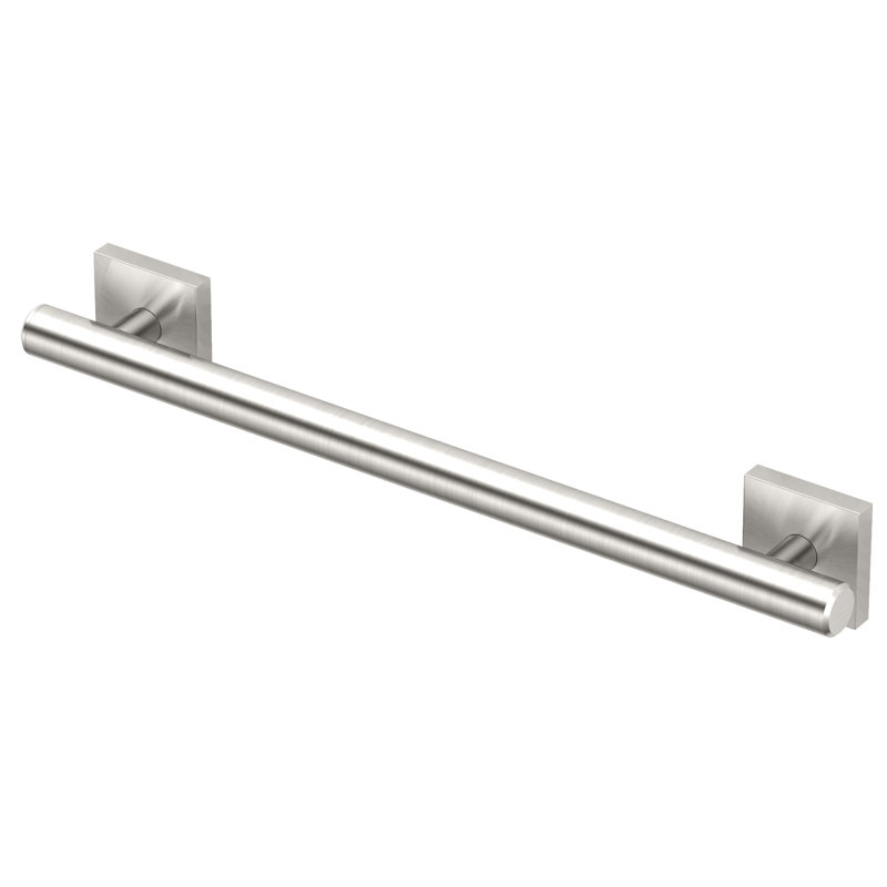 Barre d'appui murale en acier inoxydable Elevate, barre de sécurité conforme à l'ADA, Nickel satiné, L 18 po