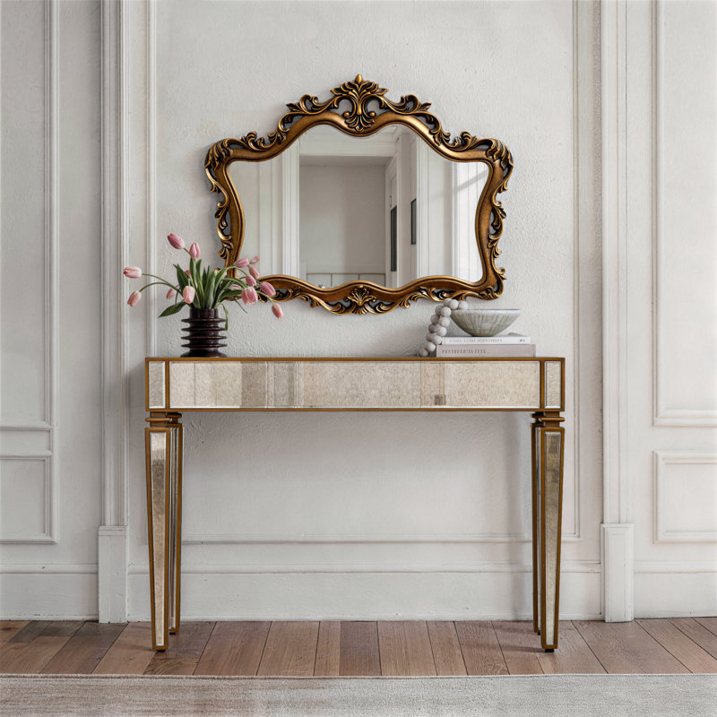 Console avec miroir et miroir
