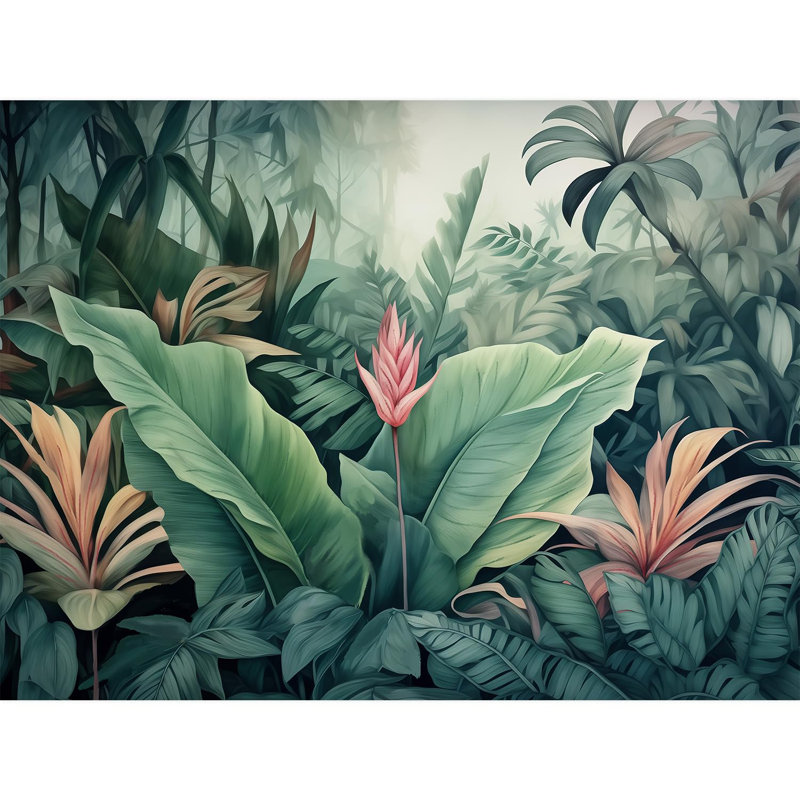 Bordure florale pelez et collez, L 108 po x l 144 po