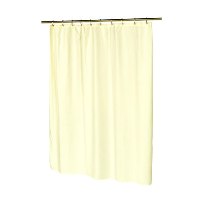 Rideau de douche rayé simple 2 pièces + crochets