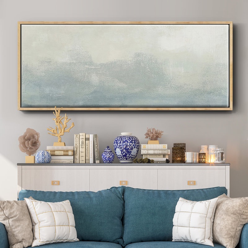 Tone Scape II- Framed Canvas, 24" H x 60" W