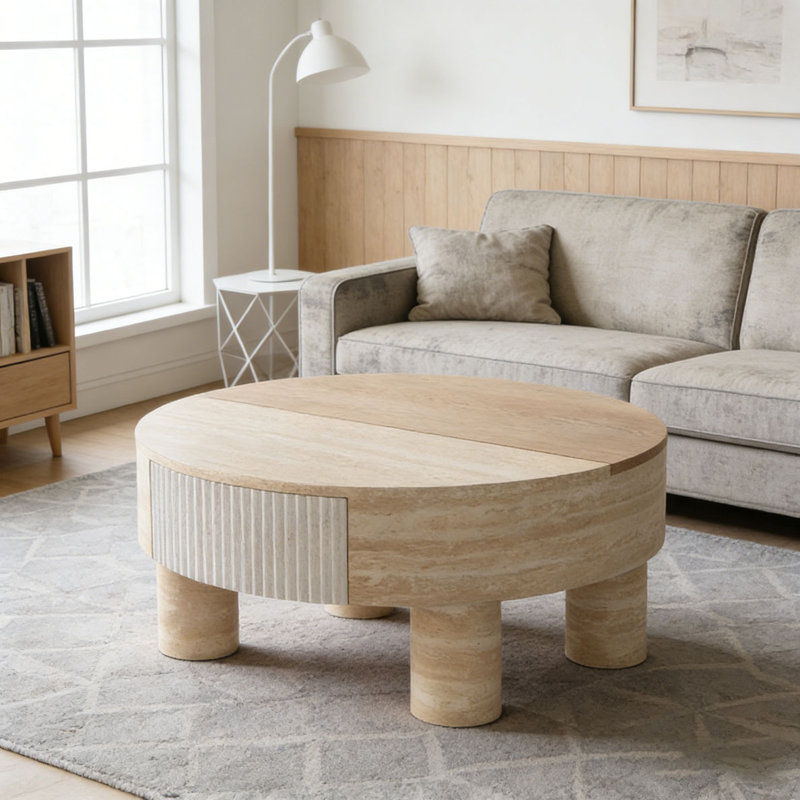 Table basse à plateau relevable