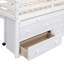 Lit mezzanine simple avec structure et bureau en bois massif, blanc, pour l'espace de la chambre à coucher avec bureau Matériaux-258660657-258660659