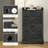 Slim Shoe Cabinet For Entryway, Farmhouse Hidden Shoe Storage Cabinet With 2 Flip Drawers And Adjustable Shelves For 8 Pairs Of Shoes-1043824627