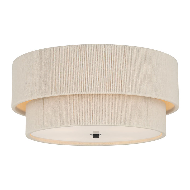 Plafonnier encastré 4 lumières Helbert, Noir mat