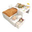 Single (3') Standard Bed Frame with Storage Included with Desk Included