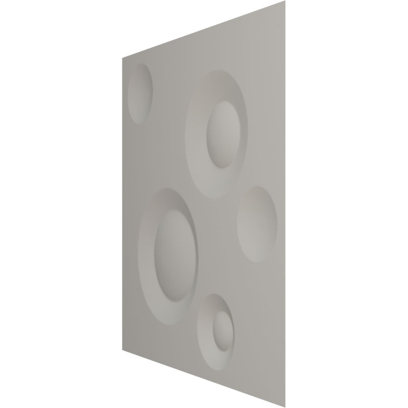 Panneau mural 3D décoratif Cole EnduraWall, Blanc fleur satiné UltraCover, H 19,63 po x l 19,63 po x P 0,63 po