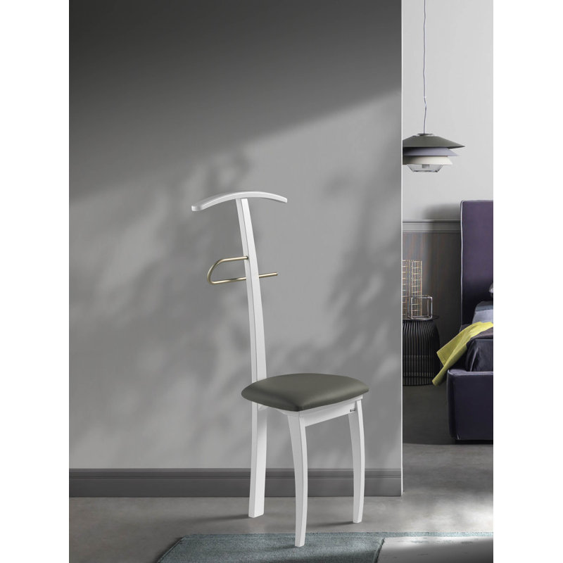 Erich Freestanding Valet Stand, White