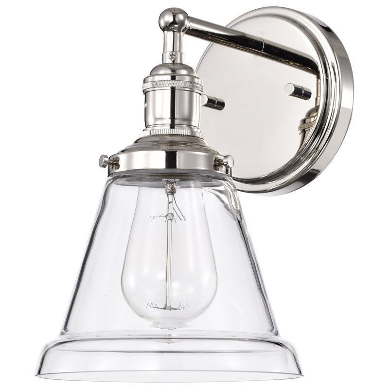 Lewandowski Dimmable Bath Sconce, Polished Nickel