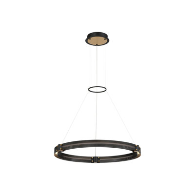 Luminaire suspendu DEL Admiral - 29 po, finition noir mat