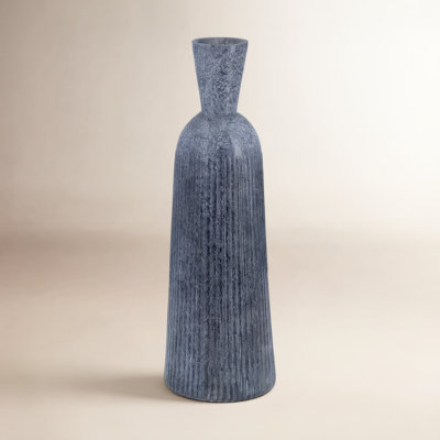  Grooved Glass Vase