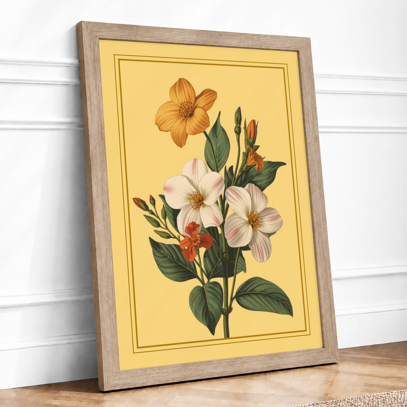 Classical Study Botanical - Framed Print, Oak, A4 - 29.7 x 21.0 cm