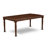 9 Piece Dining Table Set Includes a Rectangle Dining Room Table with Butterfly Leaf and 8 Linen Fabric Chairs, Mahogany