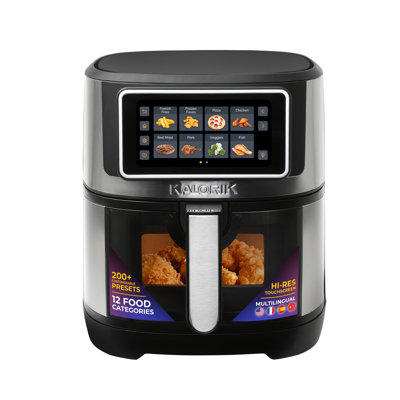 Kalorik VIVID TOUCH 5 Quart with High-Resolution Touchscreen, in Stainless-Steel