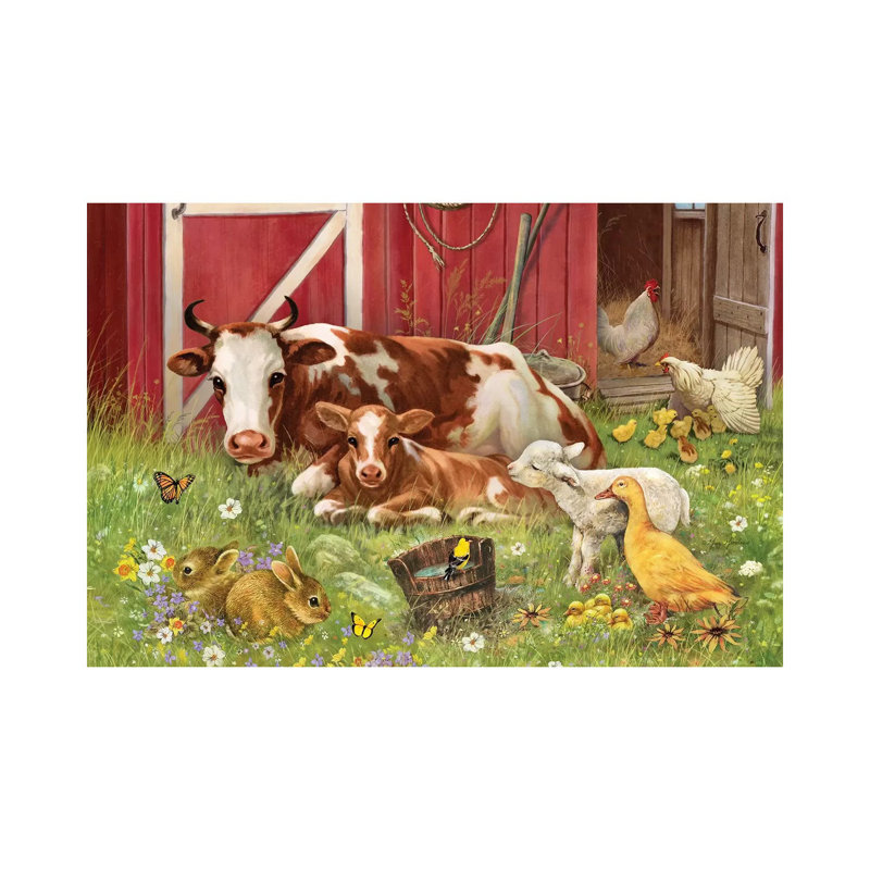 Barnyard Babies by Greg & Company - Wrapped Canvas Painting, 30.48 cm H x 45.72 cm W