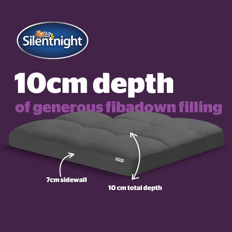 Silentnight Ultimate Deep Sleep 1000 Mattress Topper, Single (3'), Grey