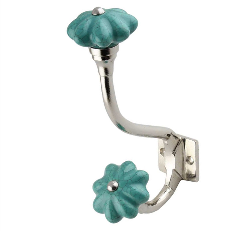 Whetsel Iron Wall Wall Hook, Sea Green