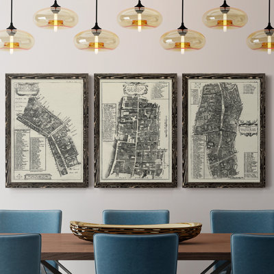 " Quays Of London III " 3 - Pieces
