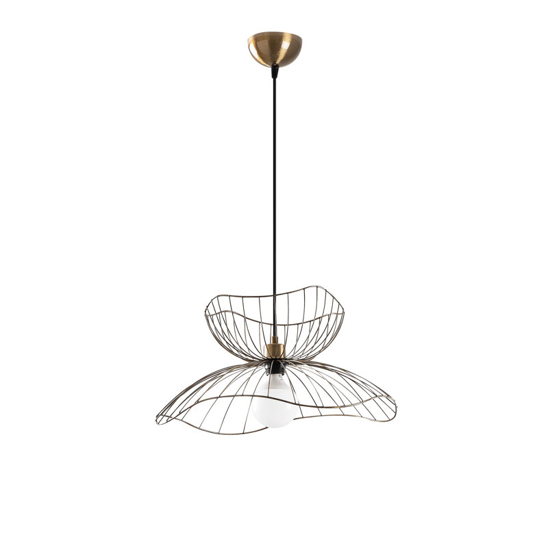 Modern Vintage Chandelier, Adjustable Height 16.1 to 47.6 inches, Metal Body, 19.7 inches Diameter | E27 Socket, Max 40W, IP20 Rated | Elegant Lighting Fixture for Home & Office, Unique Design for Any Space