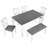 6-Piece Dining Table Set with Bench