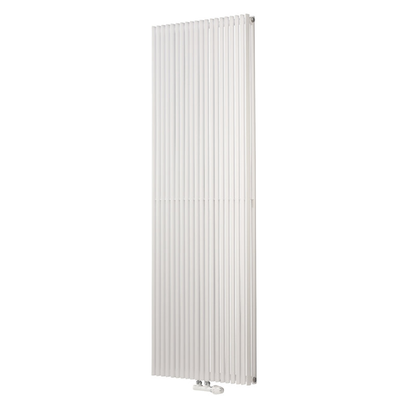 Andromeda Vertical Designer Radiator, White, 180 cm H x 60 cm W x 10.7 cm D