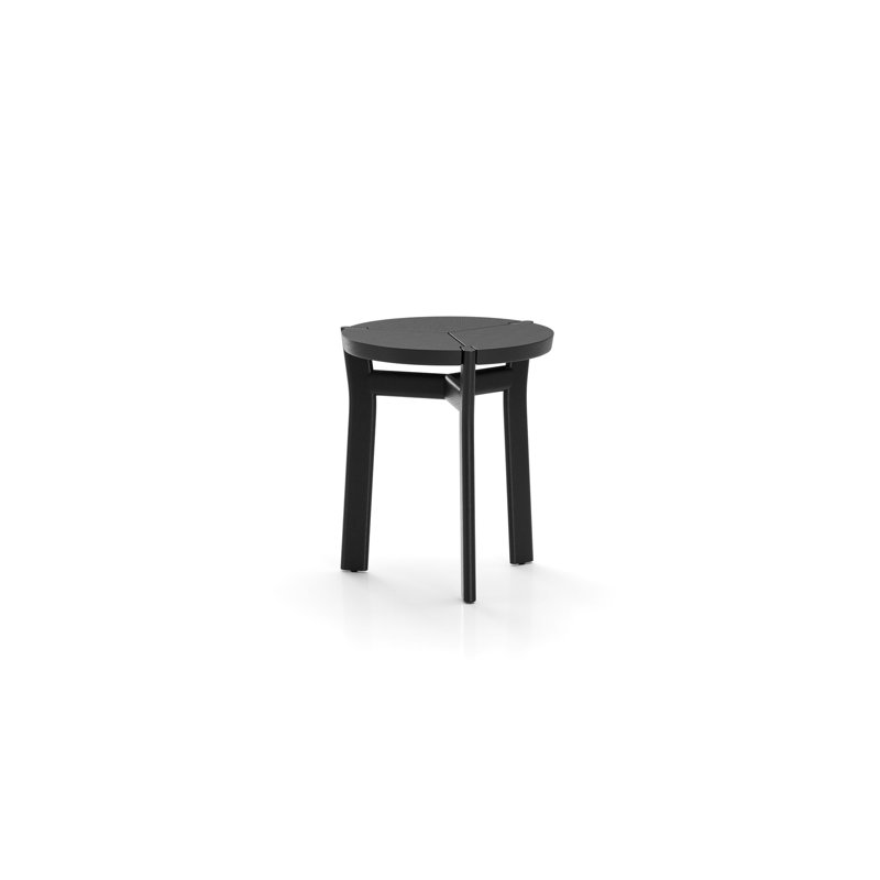Marea End Table, Black Oak
