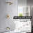SUMERAIN Tub and Shower Faucet with Pressure Balance Valve, Wall Mounted Single Handle Shower Faucet with Waterfall Spout-69785298