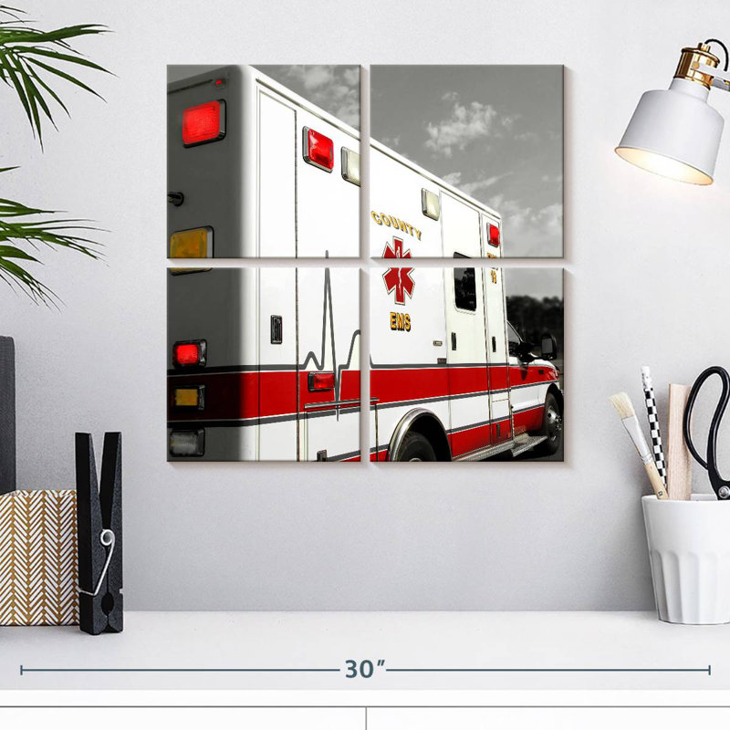 Ambulance EMS, H 18 po x l 18 po