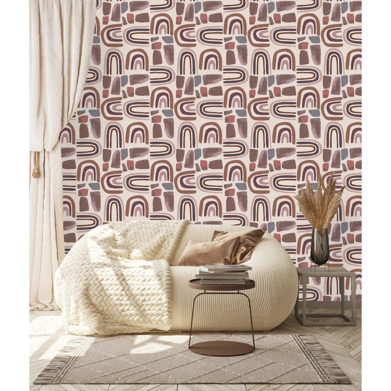 Kawsar Peel & Stick Geometric Tile, 2.08' W x 10.42' L