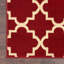 Tapis rouge à motif géométrique Hankinson Prague-24109263