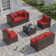 6-Person All-Weather Wicker Modular Patio Conversation Set with Cushions