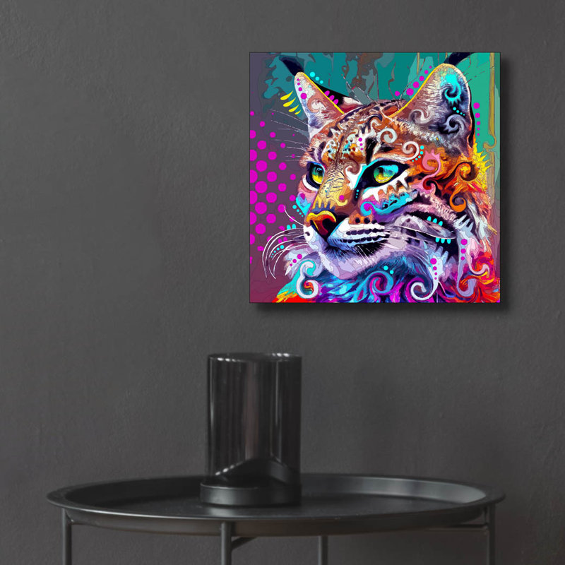 «Bobcat» par Dean Russo, H 12 po x l 12 po x P 0,13 po
