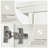 Trijal 69'' H Metal and Wood Over the Toilet Storage-377015031