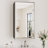 Cyrille Recessed & Surface Framed Medicine Cabinet with Mirror and Shelves-860957889-816041147