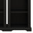 2-Piece Tall Freestanding Cabinet Set With Walnut Top, Open Storage Bookshelf With Curved Design, Anti-Tip Device-1601283340