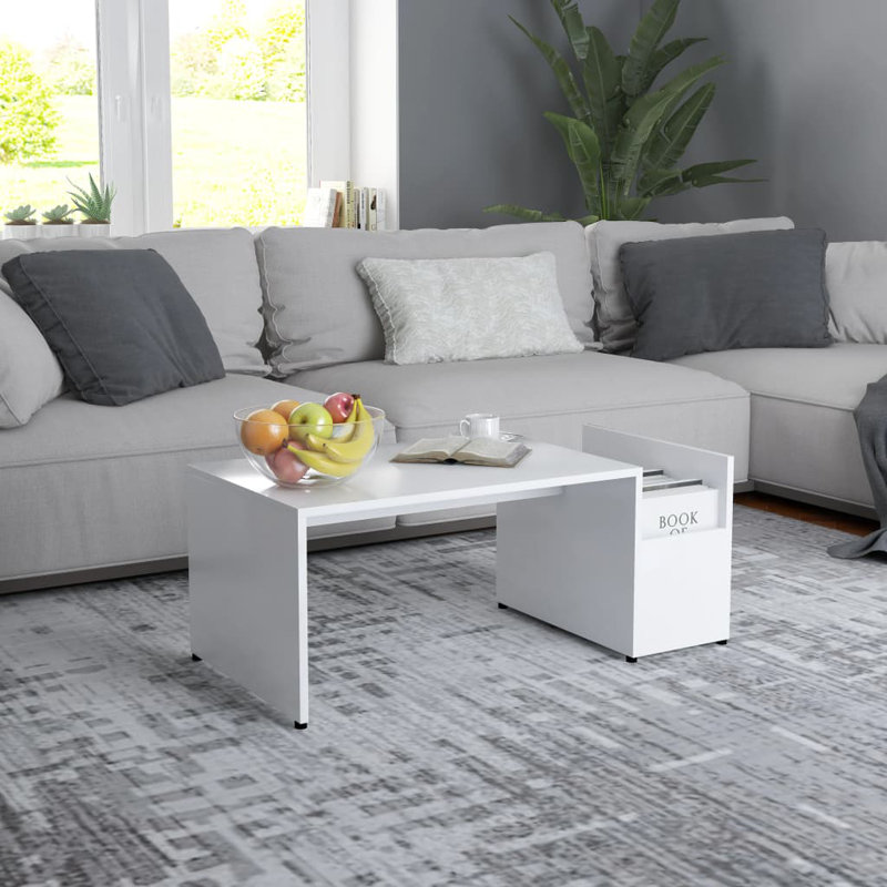 Bithia Four Leg Coffee Table, White