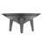 Venus 28 Inch Coffee Table with 3 Tapered Splayed Legs, Gray Mango Wood