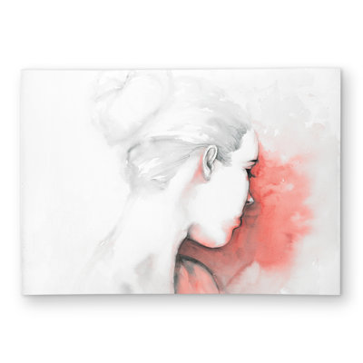 Pastel Woman Livingroom Coral Outdoor Area Rug for Home Decor
