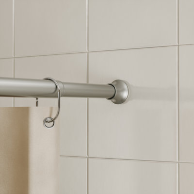 Chroma Shower Tension Rod 42-72 Black