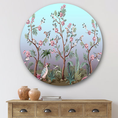 " Chinoiserie With Birds And Peonies II "