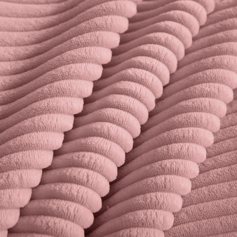 Martha Ottoman Corduroy -Pink, Pink