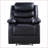 Recliners with Power Recline, Pillow Top Arms | Black Synthetic Leather | Wood Frame-256020737