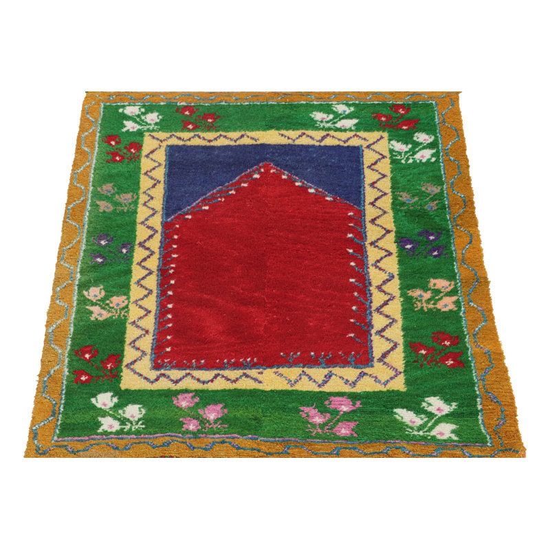 One-of-a-Kind 3'11" X 5'1" Hand Knotted Area Rug
