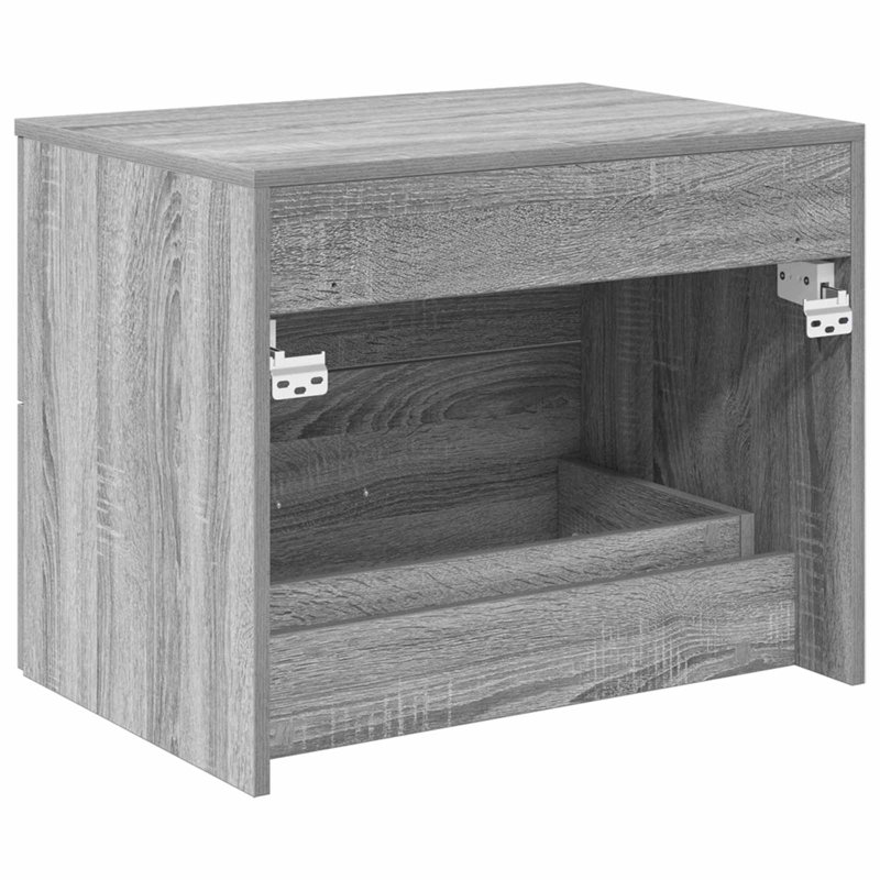 62.5cm Bathroom Vanity Base Only, Grey Sonoma