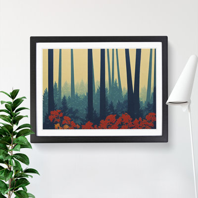 Spring Forest Art Deco Vol.1 - Framed Print