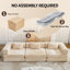 Canapé-lit convertible rabattable en chenille, canapé modulaire de bricolage pour une utilisation multi-occasions