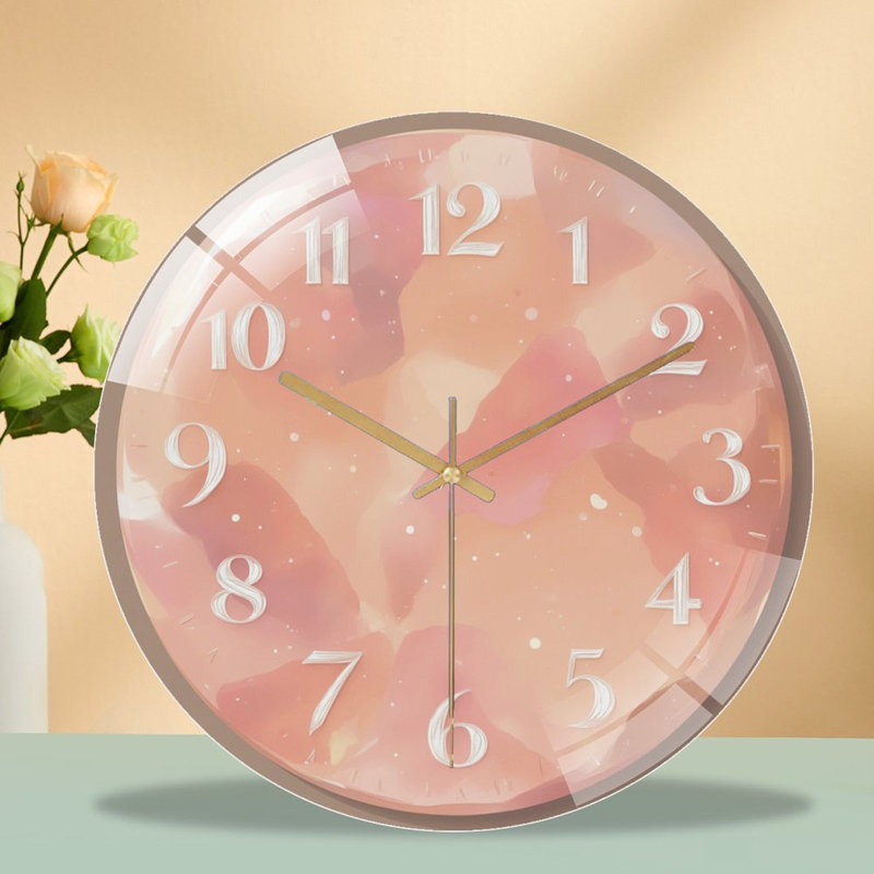 Horloge murale aquarelle