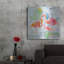  «Tropical Flameos B» par Jean Plout, art mural en métal, 36 po x 36 po-131632724