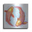«Bay Pisces» par Rebecca Wang, art mural en métal Bay Isle Home ™-682010657