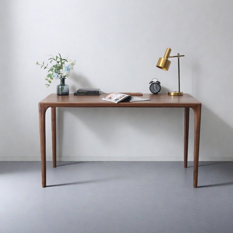 Bureau en bois massif de style nordique, H 29,53 po x l 47,24 po x P 25,59 po